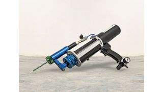 Kleinmengen-Applikator: Der, wie Tartler sagt, neuartige Kartuschenmischeraufsatz LC-DCM hat einen Universalanschluss, der ihn für viele marktübliche manuell bedienbare Kartuschensysteme einsetzbar macht. Seine Domäne ist das dynamische Mischen von Harz und Härter im Kleinmengenmaßstab. (Tartler)