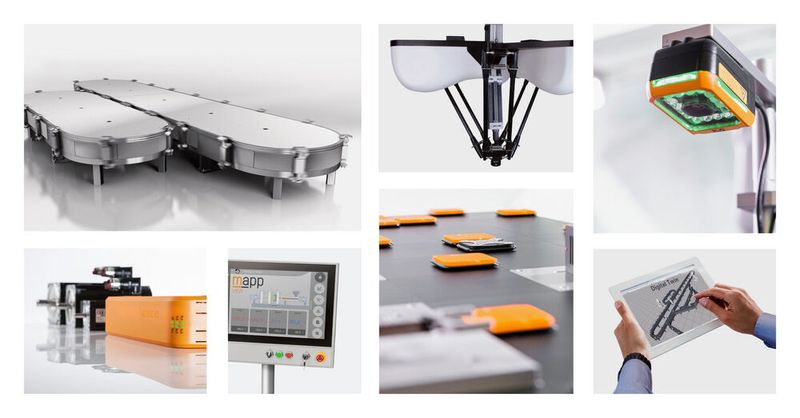 Hier transportieren magnetisch schwebende Shuttles Produkte völlig individuell durch die Maschine, erklärt B&R. Das ist zum Beispiel mit dem Acopos 6D möglich. (Bild: B&R)