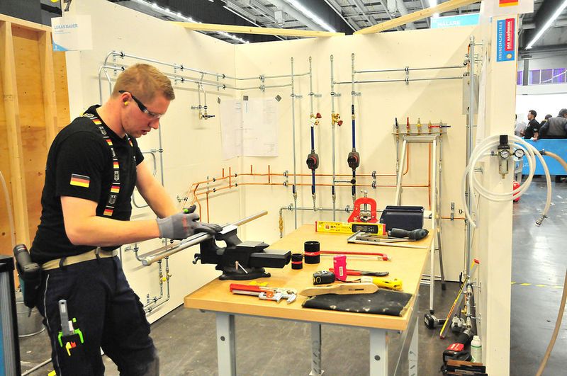 Lukas Bauer trat bei den Sanitär- und Heizungsbauern an. (Schmidt/»kfz-betrieb«)