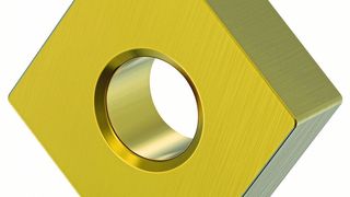 Neu ist diese Wendeschneidplatte aus dem Hause Kennametal in den Hartdrehsorten KBH10B und -20B, heißt es. Sie enthalten 45 respektive 60 % CBN. Es gibt insgesamt vier Formen und diverse Eckradien. Doch das ist laut Hersteller nicht alles... (Kennametal)