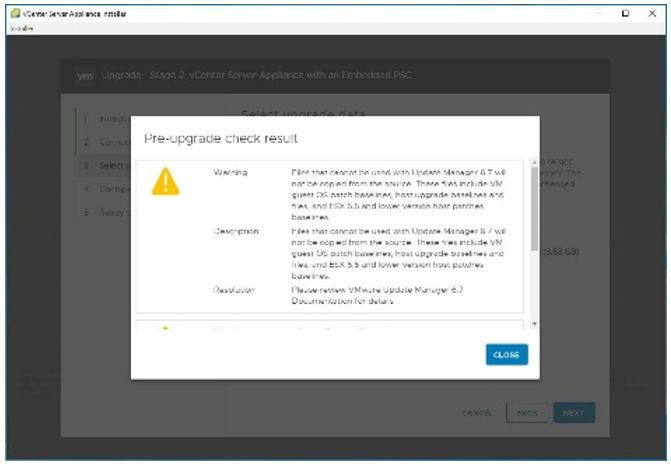Schritt 12: Der Pre-Upgrade.Check (VMware/Thomas Drilling)