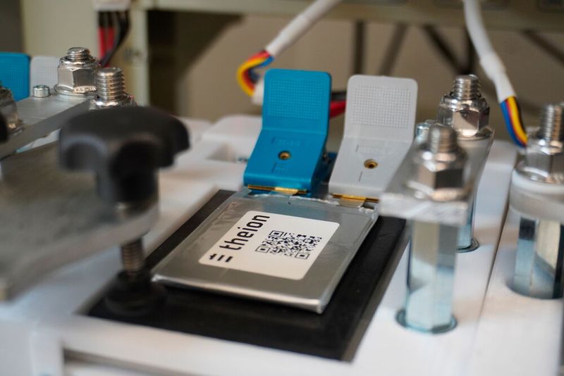 Theion-Versuche mit auf Schwefel basierenden Batteriesystemen. Ein besonderer Vorteil ist, dass das gelbe Sublimat in großen Mengen verfügbar ist – anders als seltene Erden. (Bild: Theion)