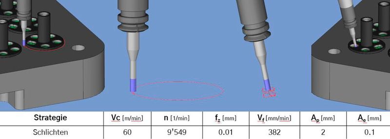 L’embase glénoïde fabriquée en hybride n'a plus qu'à être profilée et filetée. (Source : Mikron Tool)