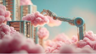 Mithilfe von Künstlicher Intelligenz lassen sich hybride Umgebungen aus Cloud-Angaboten und On-Premises-Infrastrukturen vergleichsweise einfach erstellen, um ein großes Maß an Souveränität zu erzielen.  (Bild: Midjourney / KI-generiert)