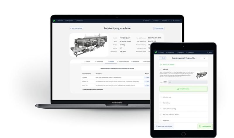 Die Plattform Stryza bündelt alle Informationen zu Maschinen und ist damit die Basis für das Workflow-, Kompetenz und Wissensmanagement. (Bild: Stryza)