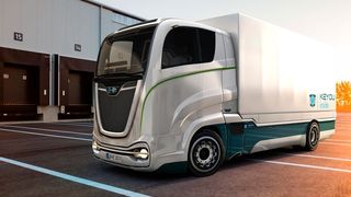 So soll der Wasserstoff-Lkw, der im EU-Projekt entwickelt wird, einmal aussehen. (Keyou)