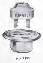 Stecker und Buchse aus dem Hubbell-Katalog von 1906. (Bild: frei lizenziert)