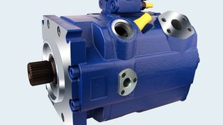 Die A15VSO arbeitet bis zu 3dB(A) leiser als marktübliche Hochdruck-Axialkolbenpumpen.  (Bild: Bosch Rexroth)