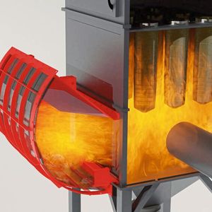 Die Berstscheibe öffnet sich, der unverbrannte Staub wird entlastet und größtenteils vom Flammenfilter zurückgehalten.(Bild:  Fike)