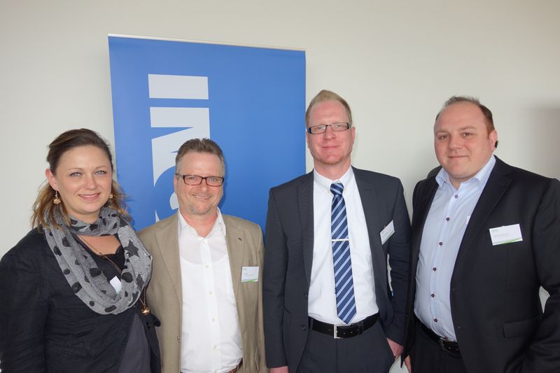 (l.) Chantal Knauber und Dirk Bartz, api mit Florian Donath, Ingram Micro und Markus Könemund, Also (IT-BUSINESS)