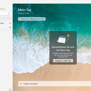 Anzeigen der „Mein Tag“-Ansicht.(Bild:  Joos)