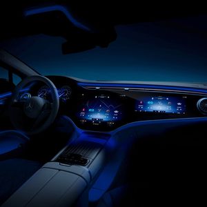 So beeindruckend wie die Technik dahinter ist das Lichtdesign.(Bild:  Daimler)
