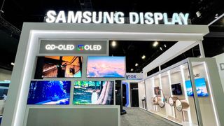 Samsung Display presents its OLED panels at trade fairs. The Korean company aims to reduce power consumption by 50 percent using various technologies. (Image:Samsung Display)