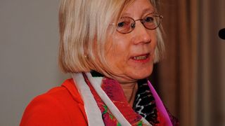 Karin Milger, Vorsitzende Richterin am Bundesgerichtshof, referiert am 10. Deutschen Autorechtstag in Königswinter. (Baeuchle)