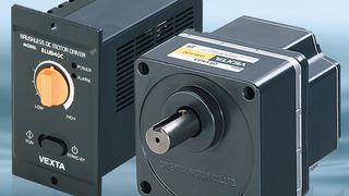 Kräftig und kompakt der Motor, klar und benutzerfreundlich der Treiber mit Potentiometer – die bürstenlosen Gleichstromantriebe der Serie BLU von Oriental Motor.  Bilder: Oriental (Archiv: Vogel Business Media)