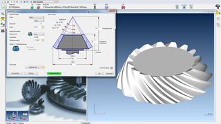 Eingabeseite für die Kegelrad-Geometrie zur Messung ohne Rundtisch.  (Bild: Carl Zeiss)
