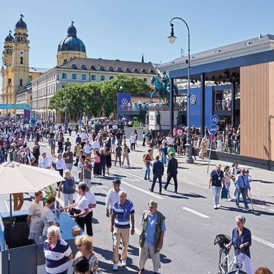 Die Münchner Innenstadt verwandelt sich in eine Freilichtbühne für die Mobilität. (Bild: VDA/IAA MOBILITY)