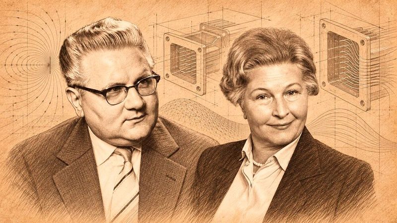 Unternehmensgeschichte: Wilhelm und Marie Harting gründeten 1945 in Minden die „Wilhelm Harting Mechanischen Werkstätten“. Aus dem kleinen Betrieb entwickelte sich ein weltweit führender Anbieter industrieller Verbindungstechnik. Die Illustration ist von historischen Porträts der beiden Gründer inspiriert.(Bild:  Dall-E / KI-generiert)