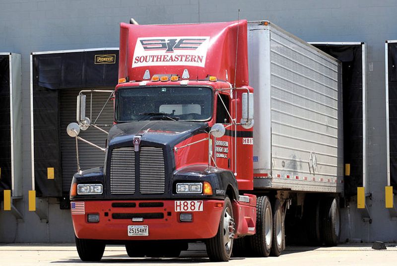 Mettler Toledo Cargoscan prüft bei Southeastern Freight Lines das Gewicht und das Volumen der für die Karibik bestimmten Frachtgüter. (Bild: Mettler-Toledo)