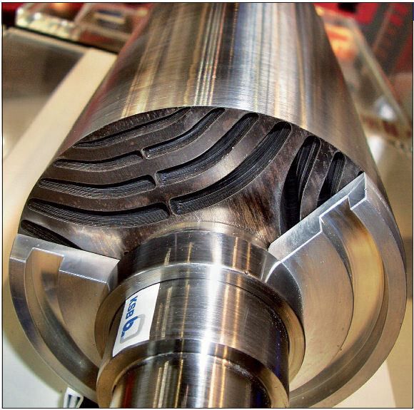 Der Energieeffizienz-Motor Supreme verfügt über einen neuartigen Rotor, … (Bild: KSB/Aylin Tosun)