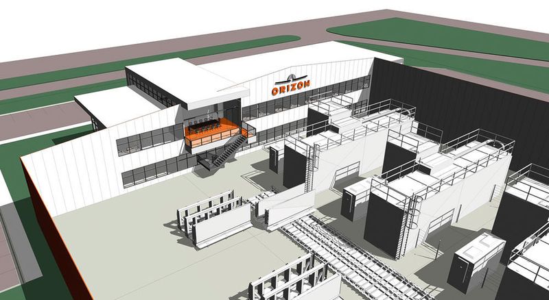 In der geplanten Fertigungsanlage von Orizon werden sechs Hochgeschwindigkeitsbearbeitungszentren Ecospeed F2060 von Starrag mit einem automatisierten Palettentransportsystem verkettet. (Starrag)