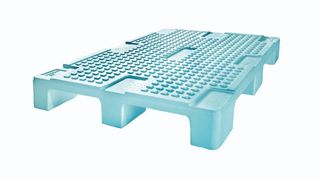 Leichtgewicht für den Transport:Mit einer Tragfähigkeit von 660 kg in den Standardmaßen der Europalette wiegen die Lightpallets von Storopack nur 2,6 kg. Bild: Storopack (Archiv: Vogel Business Media)