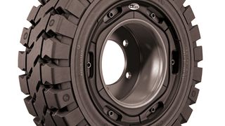 Widerstandsfähig und einfach zu wechseln: der Industriereifen CS-Easy SC20. (Bild: Conti)