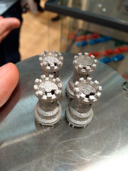 3D-gedruckte Türmchen, inklusive Wendeltreppe im Inneren. (Robert Horn)