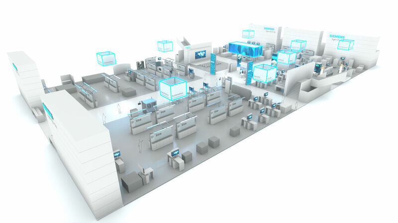At SPS IPC Drives 2018, Siemens will present industry-specific applications and future technologies for the digital transformation of the manufacturing and process industries. The over 4,000 square meter stand will focus on new products, solutions and services from the Digital Enterprise portfolio, which enables the fusion of the real and virtual worlds.
The implementation of the Digital Enterprise in mechanical engineering is demonstrated by a machine for quality inspection of bottles. With the Digital Enterprise, industrial software and automation are seamlessly integrated - with a common data model.  This holistic approach is demonstrated along the entire value chain from the point of view of a mechanical engineering company: from the machine concept and simulation to engineering, commissioning, operation and services.
Siemens will also present new features of its cloud-based, open IoT operating system MindSphere - from visualization and data analysis to edge computing functions. The MindSphere Lounge will also showcase the wide range of applications for the IoT operating system, which can for example be used to increase efficiency and productivity. 
Siemens at SPS IPC Drives 2018: Hall 11 (Siemens)