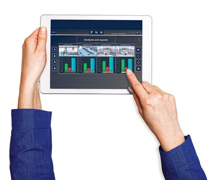 Werkzeuge wie die Simatic Performance Insight Mindsphere App geben standortunabhängig und aktuell Auskunft über die Effizienz und Qualität der Produktion. (Siemens)