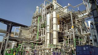 Anlage für Methansulfonsäure in Ludwigshafen  (Bild: BASF)