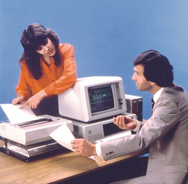 So sahen sie aus, die ersten IBM-PCs. (Archiv: Vogel Business Media)