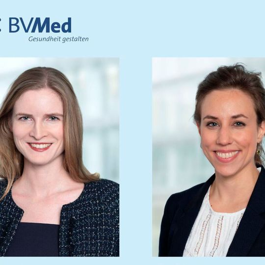 BV-Med-Digitalexpertin Natalie Gladkov und BV-Med-Rechtsexpertin Dr. Katja Marx BV-Med-Digitalexpertin Natalie Gladkov und BV-Med-Rechtsexpertin Dr. Katja Marx