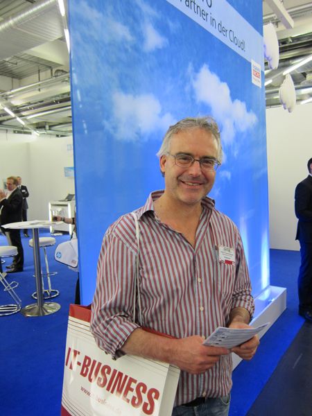 Stefan Schwarzenberger trug die coolste Bag. (IT-BUSINESS)