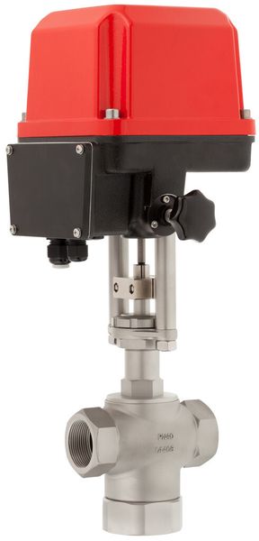 Die Vorteile des hochauflösenden, wiederholgenauen und schnellen Motor-Ventilantriebs können jetzt auch für die Flanschventile 7332 (links) und 3/2-Wegeventile 7382 von Schubert & Salzer genutzt werden. (Bild: Schubert & Salzer / Christian Bucher)