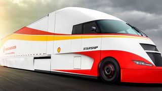 So futuristisch könnten die Trucks in Europa bald aussehen. (Shell)