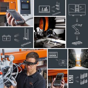 Kasto widme sich beim EMO-Auftritt stark dem Thema Digitalisierung. Mit den Ideen der Acherner ließen sich nämlich die Prozesse rund ums Lagern, Sägen und das Materialhandling aus einer Hand ganzheitlich automatisieren und optimieren. Zu erleben im Rahmen der Smartsolutions Corner am Messestand. Nicht zu vergessen die Weltpremiere in Form eines Anarbeitungssystems, das den mannlosen Betrieb rund um die Uhr erlaubt.(Bild:  Kasto)