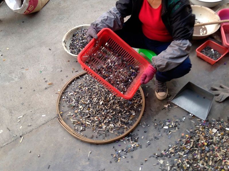 Einfachste Methoden: Als IC-Sieb kommen Einkaufskörbe zum Einsatz. (Privat)