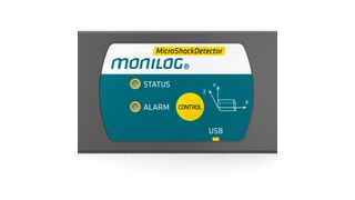 Der „Micro Shock Detector“ misst neben Stößen auch dauerhaft die Temperatur. (SMT)