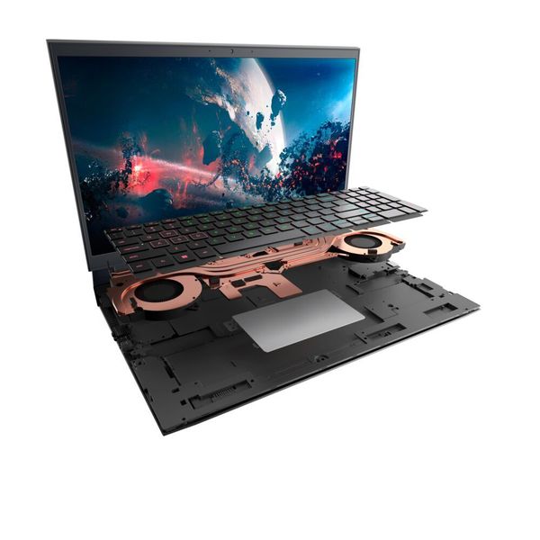 Dir Kühllösung ist von Alienware inspiriert, aber nicht ganz so leistungsfähig, wie bei den beiden M-Modellen. (Dell)