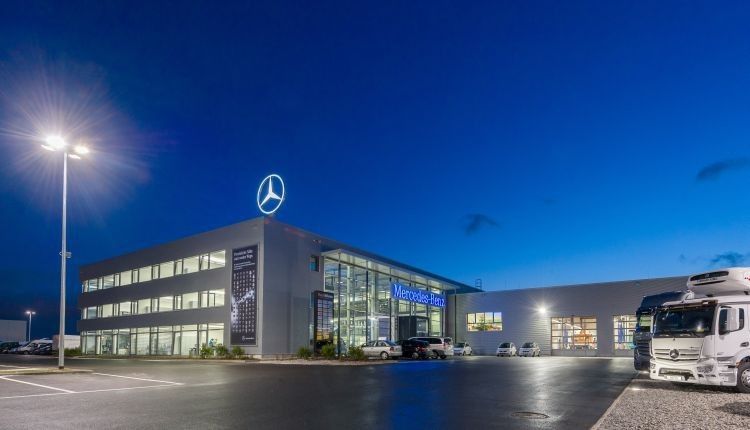 Den Geschäftsbetrieb nahm die Niederlassung schon vor zehn Wochen auf. (Foto: Daimler AG)