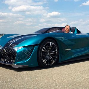 Die DS-Studie „X E-Tense“ ist schon auf den ersten Blick etwas Besonderes.(Bild:  Citroen)