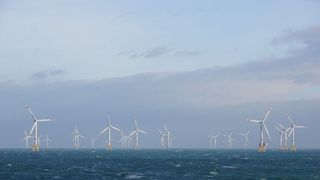 Wind turbines are often located offshore, making them difficult to access for maintenance. A new chip has been developed to help detect damage remotely. (Image: © Fraunhofer IWES)