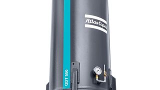Die QDT-Aktivkohlefilter entfernen zuverlässig Kohlenwasserstoffe, Öldämpfe und Gerüche aus der Druckluft. Die Baureihe wird jetzt um fünf Behälter erweitert und bietet damit für alle Kompressoren mit Leistungen bis zu 750 kW eine passende Lösung.  (Atlas Copco)
