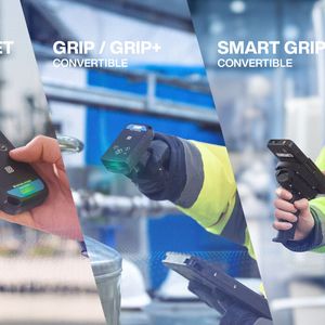 Lo scanner è disponibile in quattro versioni: Pocket, Grip, Grip+ e Smart Grip.(Immagine: Pepperl+Fuchs)