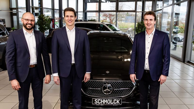 V. l.: Michael Berger führt die Geschäfte der Schmolck-Gruppe gemeinsam mit den geschäftsführenden Gesellschaftern Pascal und Bernhard Schmolck.(Bild:  Schmolck)