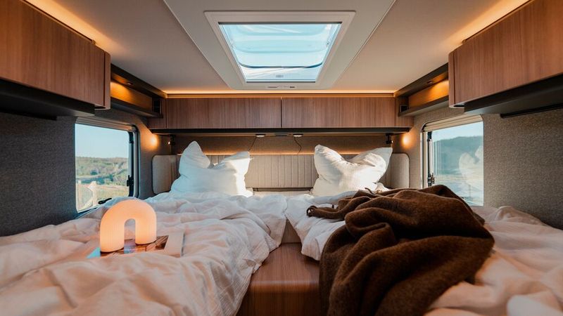 Vorerst werden keine Queensbett-Grundrisse angeboten. (Bild: Hymer)