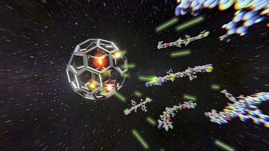 Ein internationales Forscherteam untersuchte Farbstoffe, aus denen moderne organische Solarzellen aufgebaut sind. Diese können hinsichtlich ihrer Effizienz mit den bisher verwendeten Akzeptor-Molekülen – so genannten Fullerenen – gleichziehen bzw. sie übertreffen (Symbolbild). Ein internationales Forscherteam untersuchte Farbstoffe, aus denen moderne organische Solarzellen aufgebaut sind. Diese können hinsichtlich ihrer Effizienz mit den bisher verwendeten Akzeptor-Molekülen – so genannten Fullerenen – gleichziehen bzw. sie übertreffen (Symbolbild).