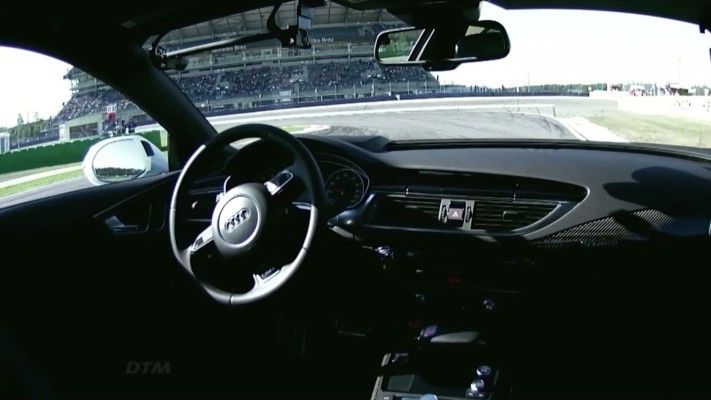Der Audi RS 7 concept am Limit: fahrerlos rund um den Hockenheimring (Audi)