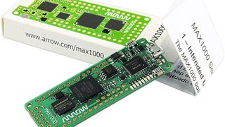 FPGA Maker Board MAX1000 von Arrow: Das Board eignet sich für die Entwicklung von End-to-End-Anwendungen. Es kann direkt in einer benutzerdefinierten Anwendung installiert oder auf einer separaten Platine eingesetzt werden.  (Bild: Arrow/Trenz Electronic)